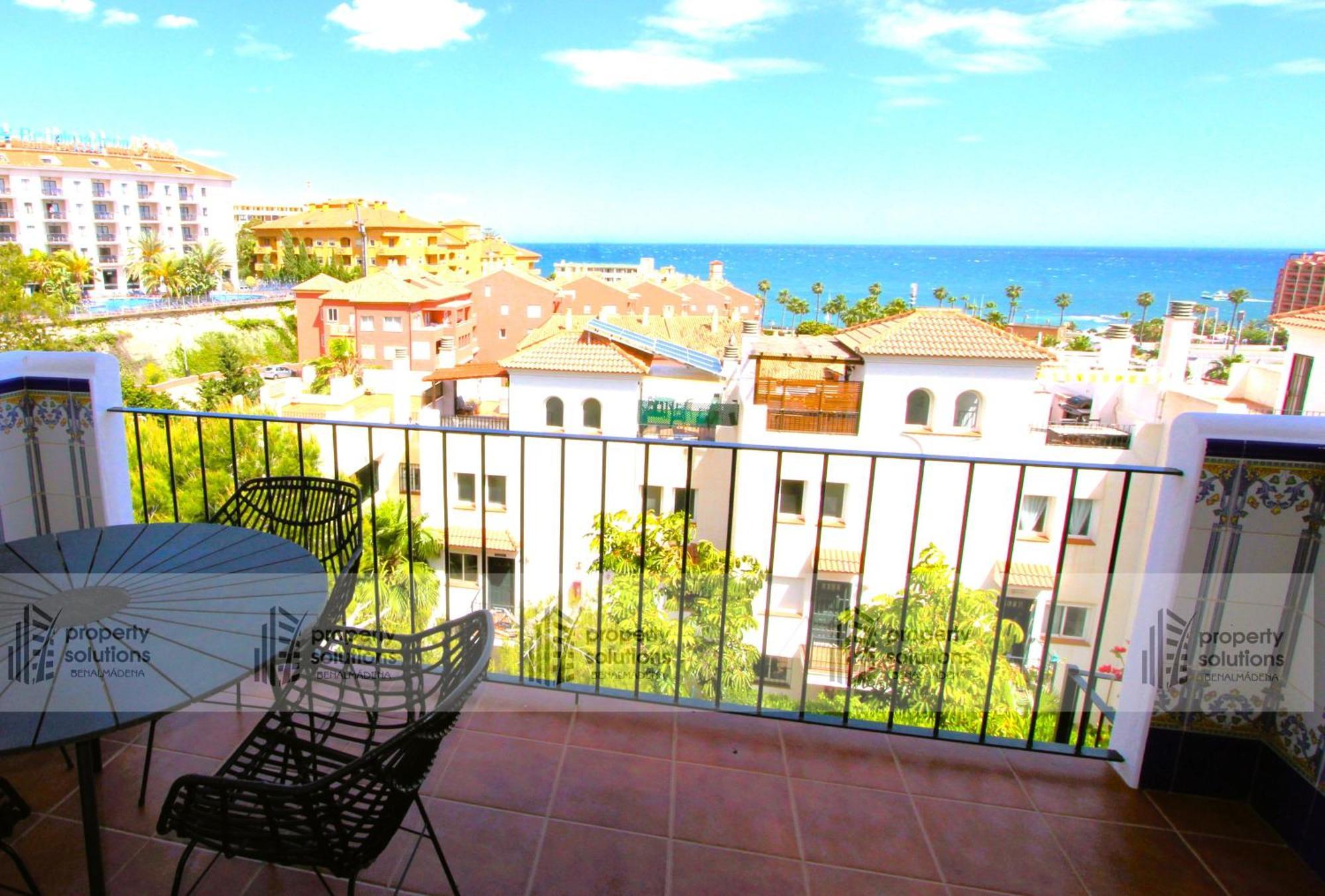 Апартаменты Lomas De Mena, 21 - Atico Con Vistas Al Mar - Piscina Y Barbacoa - Parking Gratis - Excelente Conexion Wifi Бенальмадена Экстерьер фото